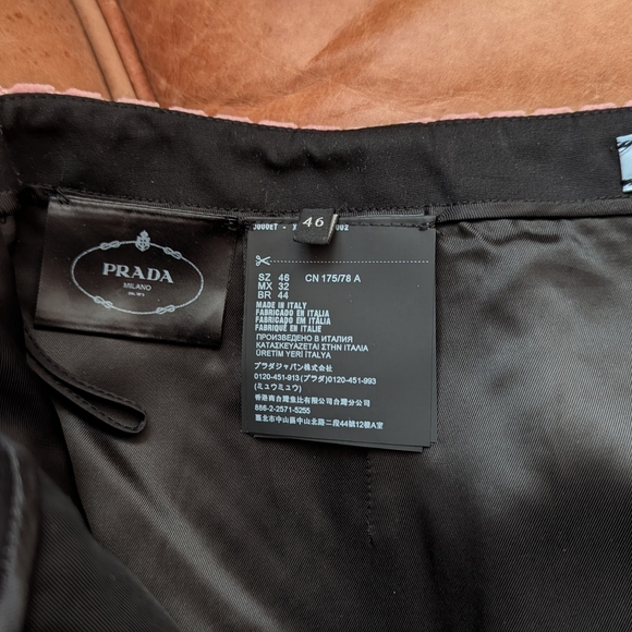 Light Pink Prada Velvet A-Line Skirt Size 46 - Picture 9 of 9